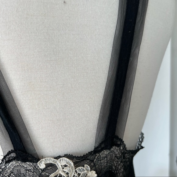 ON HOLD 🤍 LA PERLA VINTAGE BLACK LACE DETAILED MAXI DRESS - Picture 7 of 9